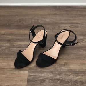 Abound Black Suede Heels